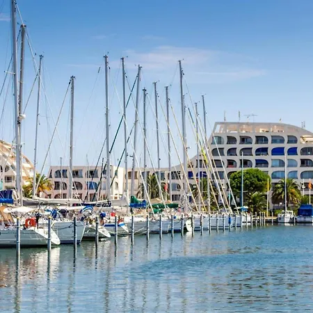 Le Chabian - Port Camargue T2 Renove, Equipe, En 1ere Ligne Mer, Sud A 50m, Piscine, Tennis, Climatise Mae-7061 Apartmán *